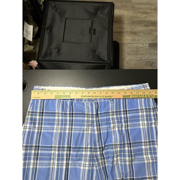 Polo Ralph Lauren Golf Plaid Shorts Blue Size 38 Cotton Preppy - Picture 5 of 10